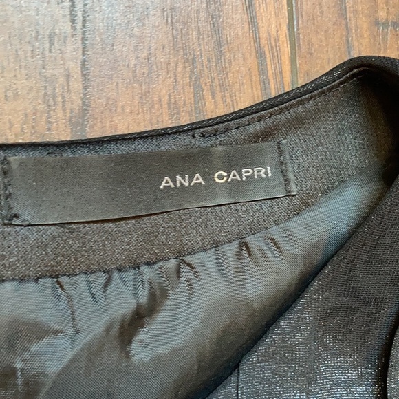 Ana Capri Black Gold Shimmer Dress - Picture 2 of 14